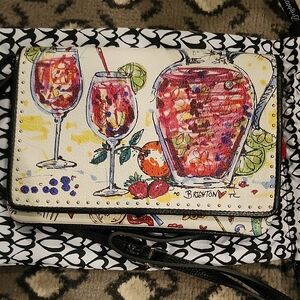 Brighton Colorful Cocktail Art Clutch